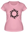 Женская футболка «Солнечный узор» - Фото 1