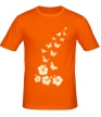 Мужская футболка «Бабочки и цветы свет» - Фото 1
