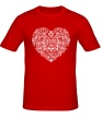 Мужская футболка «Цветущее сердце» - Фото 1