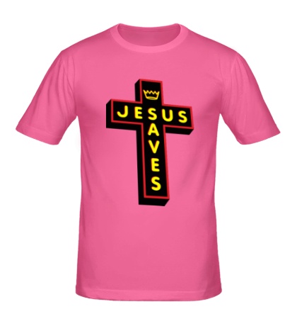 Мужская футболка Jesus Saves Cross