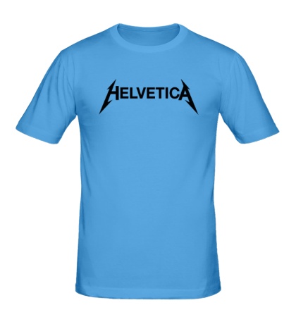 Мужская футболка «Helvetica Metallica»