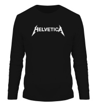 Мужской лонгслив Helvetica Metallica