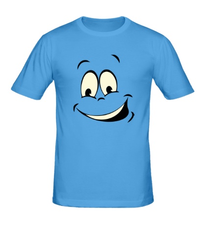 Мужская футболка «Радостный смайл glow»