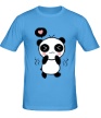 Мужская футболка «Влюбленная панда мальчик» - Фото 1