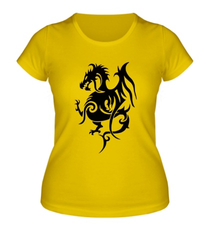 Женская футболка «Геральдический дракон»