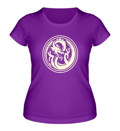 Женская футболка Дракон: символ, свет