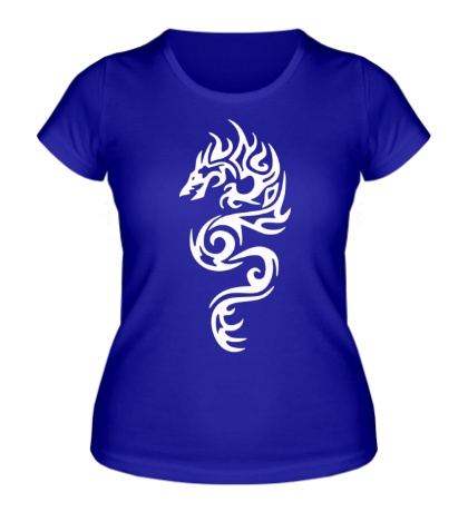Женская футболка «Тату огненный дракон»