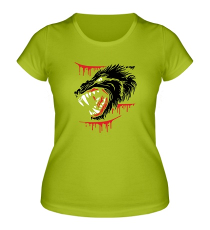 Женская футболка «Волчья ярость»