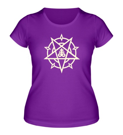 Женская футболка «Пентаграмма свет»