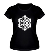 Женская футболка Цветок Лотоса: узор