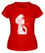 Женская футболка «Девушка с наушниками» - Фото 1