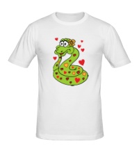 Мужская футболка Влюбленная змея