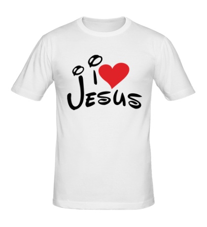 Мужская футболка I love Jesus