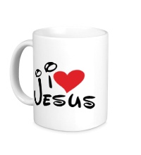 Керамическая кружка I love Jesus