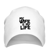 Шапка My wife is my life