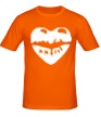Мужская футболка «Поцелуй в виде сердца» - Фото 1