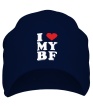Шапка «I love my bf i love my boyfriend» - Фото 1