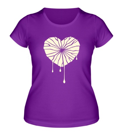 Женская футболка «Разбитое сердце свет»
