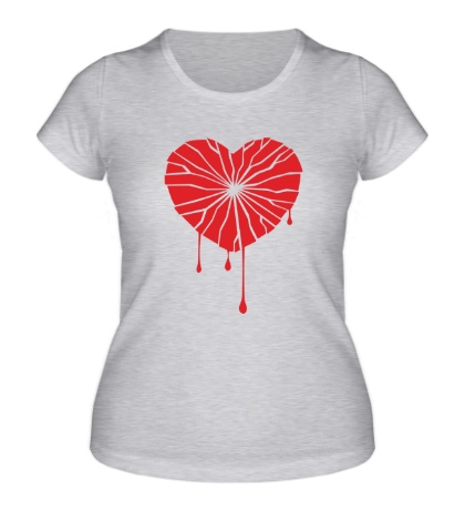 Женская футболка Разбитое сердце