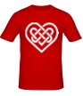 Мужская футболка «Сердце из кельтских узоров» - Фото 1