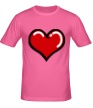 Мужская футболка «Объемное сердечко» - Фото 1