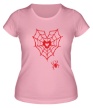 Женская футболка «Паутина любви» - Фото 1