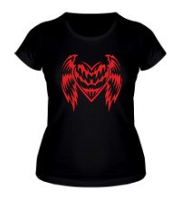 Женская футболка Крылатое сердце
