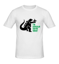 Мужская футболка Im Godzilla, youre Tokio