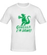 Мужская футболка «Godzilla Im Drunk!» - Фото 1