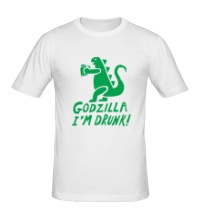 Мужская футболка Godzilla Im Drunk!