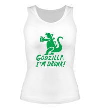 Женская майка Godzilla Im Drunk!