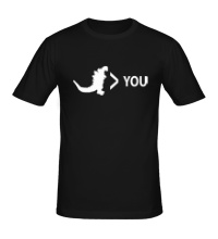 Мужская футболка Godzilla is Greater Than You
