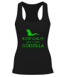 Женская борцовка «Keep Calm here comes Godzilla» - Фото 1