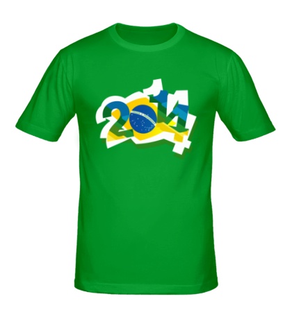 Мужская футболка «Brazil 2014»