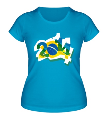 Женская футболка «Brazil 2014»