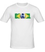 Мужская футболка «Строгая надпись BRAZIL» - Фото 1