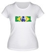 Женская футболка «Строгая надпись BRAZIL» - Фото 1