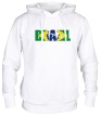 Толстовка с капюшоном «Строгая надпись BRAZIL» - Фото 1