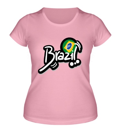 Женская футболка Brazil Football 2014