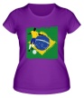 Женская футболка «Brazil Football» - Фото 1