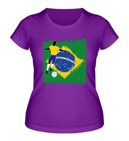 Женская футболка Brazil Football