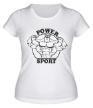 Женская футболка «Power Sport» - Фото 1