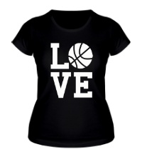 Женская футболка Влюблен в баскетбол
