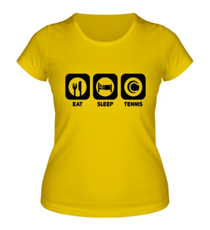 Женская футболка Eat Sleep Tennis