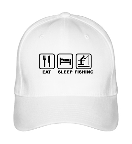 Бейсболка Eat Sleep Fishing