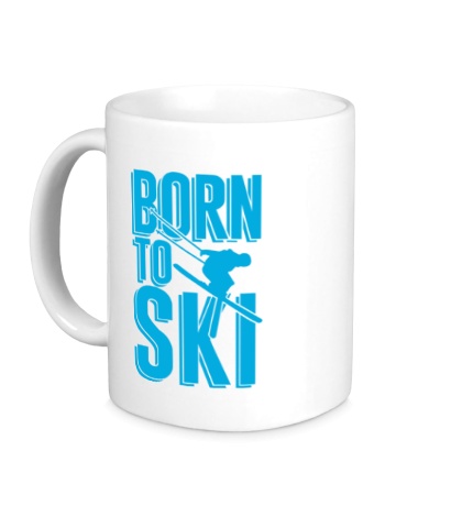 Керамическая кружка Born to ski