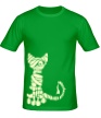 Мужская футболка «Кот мумия свет» - Фото 1