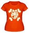 Женская футболка «Девочка-пират, свет» - Фото 1