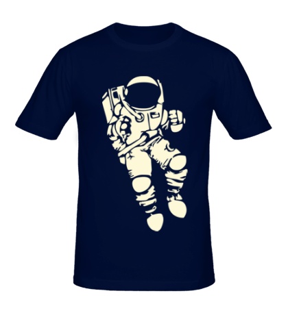 Мужская футболка Космонавт свет