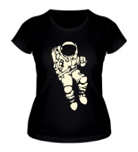 Женская футболка Космонавт свет